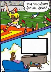 JESUS NOT WATCHNG FOOTBALL Meme Template