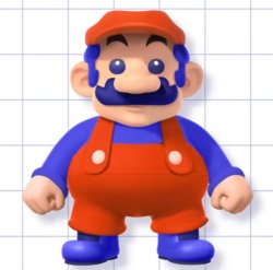 Blue Mario Meme Template