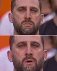 Football Player Crying Meme Template