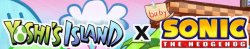 Yoshi's Island × baby Sonic the Hedgehog Logo Meme Template