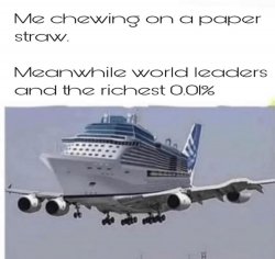 Billionaire Yacht on a jet Meme Template