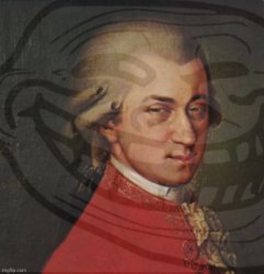 Mozart trollface Meme Template