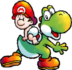 baby Mario & Yoshi Meme Template