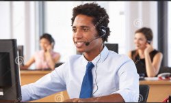 Friendly customer service agent Meme Template