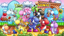 Yoshi's Island × baby Sonic the Hedgehog Poster by Music-Yoshi-Z Meme Template
