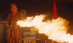 Once Upon a Time in Hollywood Leonardo DiCaprio Flame Thrower Meme Template