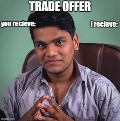 BBS TRADE OFFER Meme Template