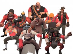 tf2 crew laugh Meme Template