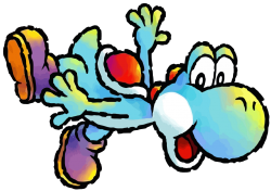 Light Blue Yoshi Meme Template