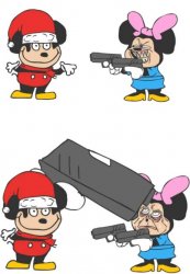 Mokey with a BIG GUN Meme Template