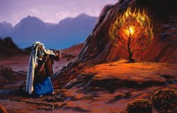 Moses and the burning bush Meme Template