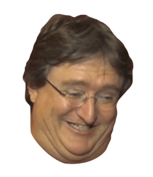 Gaben Head png Meme Template