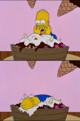 Homer ice cream Meme Template