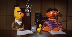 Radio Show Host Bert And Ernie Sesame Street Meme Template