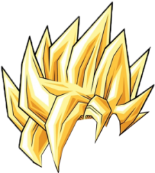 Super Saiyan Hair Transparent Meme Template