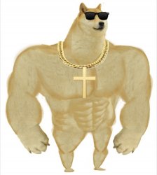 Christian Swole Dog Meme Template