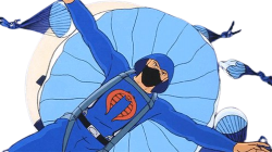 G.I.Joe Cobra Parachuting Soldiers Meme Template