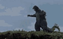 happy godzilla Meme Template