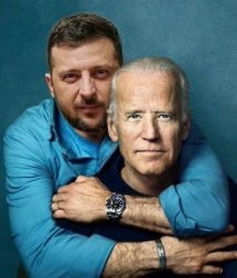 Zelensky and Biden Meme Template