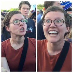 'liberal' Triggered and Elated Meme Template
