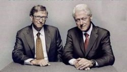 Bill Clinton and Bill Gates Meme Template