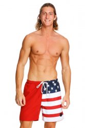 American flag swim trunks Meme Template