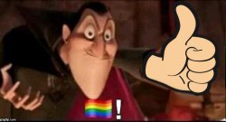 Dracula likes gay people Meme Template