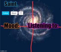 Saint announcement Meme Template