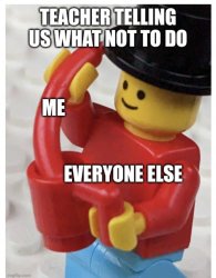 Lego man dipping Meme Template