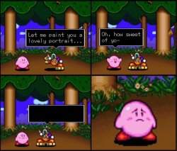 Kirby got roasted Meme Template