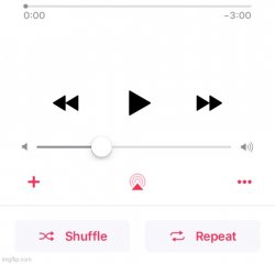 Empty Apple Music Template Meme Template