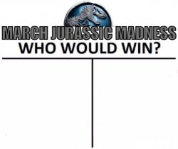 March Jurassic Madness Meme Template