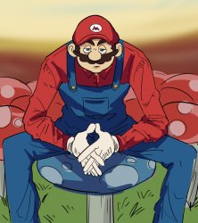 Based Mario Meme Template