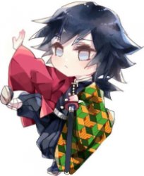 Giyu Chibi Meme Template