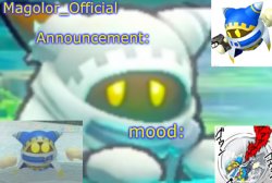 Magolor_Official's Magolor announcement temp Meme Template