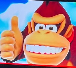 Donkey Kong Smile Meme Template