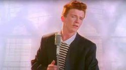 Rick Astley Singing nothing Meme Template