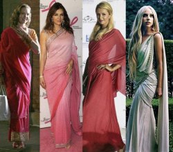 Celebrity in sarees Meme Template