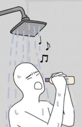 shower sing Meme Template
