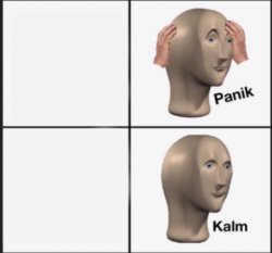 Panik Kalm Meme Template