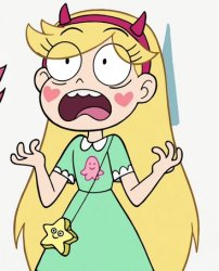 Star Butterfly Freaked out Meme Template