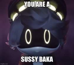 You are a Sussy Baka Meme Template