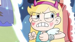Star Forcing Marco to get into the portal Meme Template