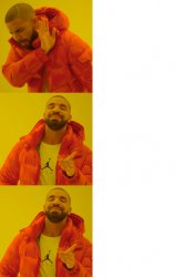 Drake hotline bling (3-Panel version) Meme Template