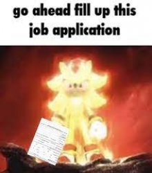 fill this job application Meme Template