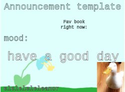 announcement Meme Template