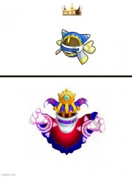 Magolor + crown = crowned Meme Template