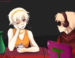 Rose Lalonde being drunk Meme Template