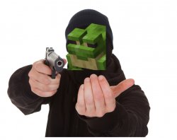 Minecraft Frog Robbery Meme Template
