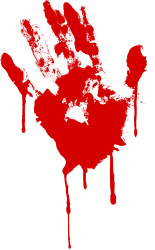 bloody hand dripping blood Meme Template